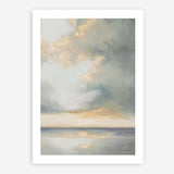 Shimmering Sea Gray Art Print