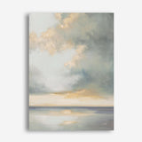 Shimmering Sea Gray Canvas Print