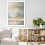 Shimmering Sea Gray Art Print