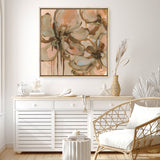 Petal Play I (Square) Canvas Print