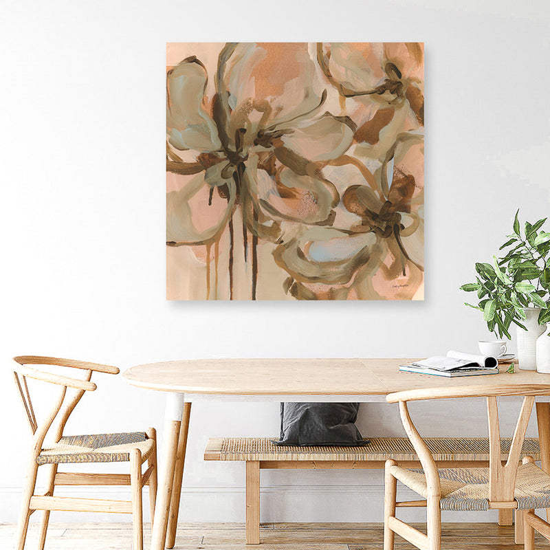 Petal Play I (Square) Canvas Print