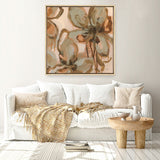 Petal Play II (Square) Canvas Print