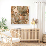 Petal Play II (Square) Canvas Print