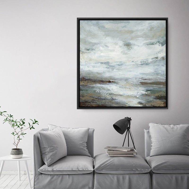 Beachcombing (Square) Canvas Print