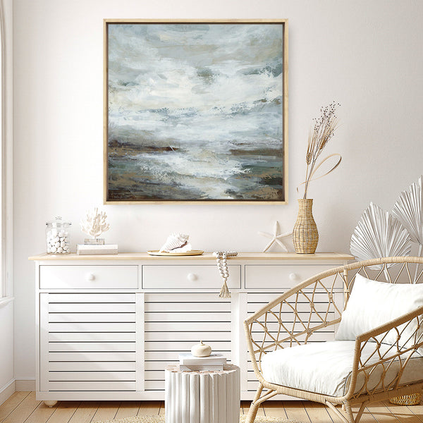 Beachcombing (Square) Canvas Print