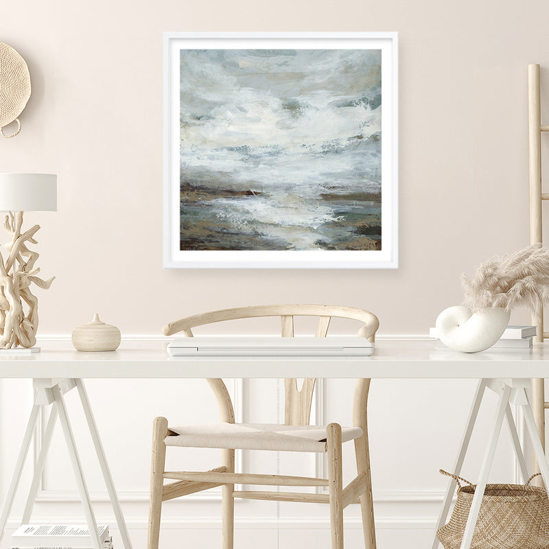 Beachcombing (Square) Art Print