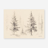 Elegant Pine III Panel Art Print