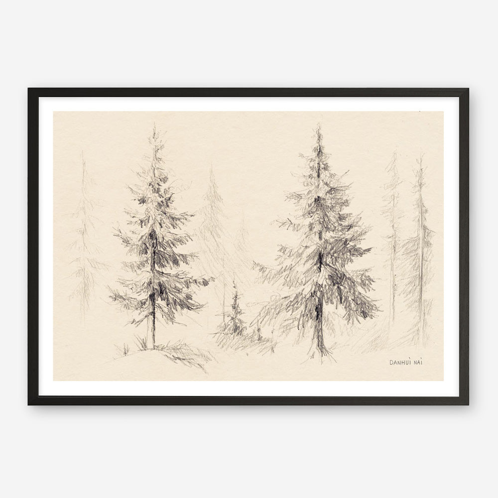 Elegant Pine III Panel Art Print