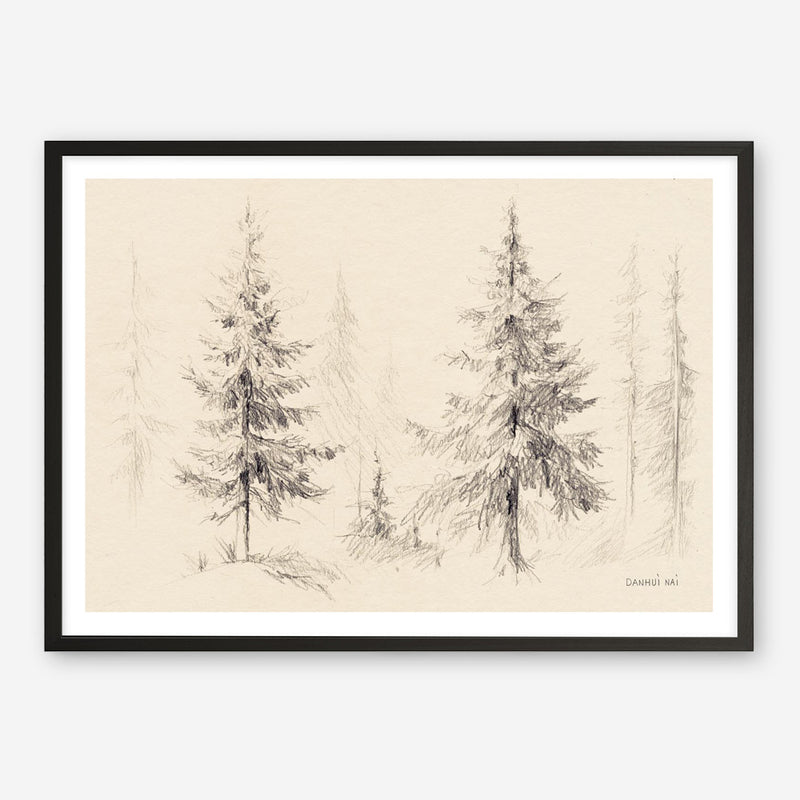 Elegant Pine III Panel Art Print