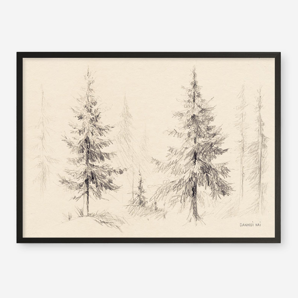 Elegant Pine III Panel Art Print