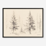 Elegant Pine III Panel Art Print
