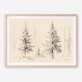 Elegant Pine III Panel Art Print