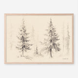 Elegant Pine III Panel Art Print
