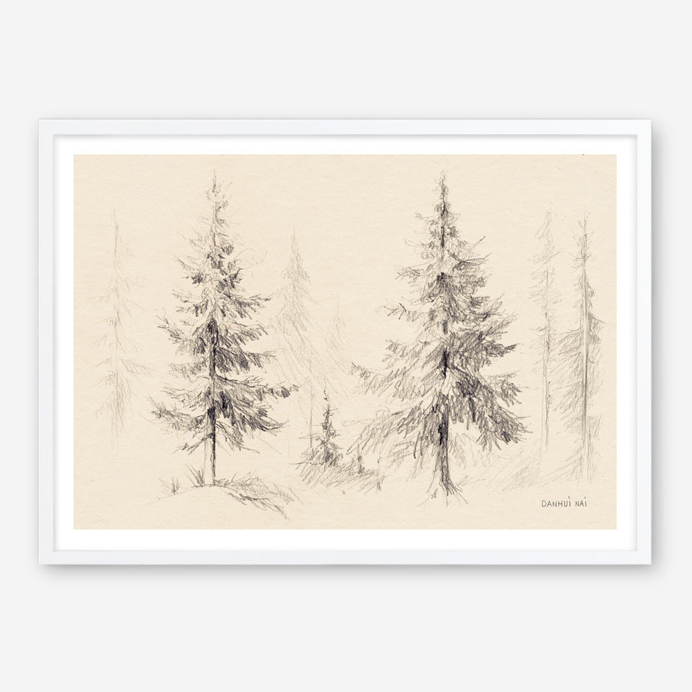 Elegant Pine III Panel Art Print