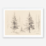 Elegant Pine III Panel Art Print