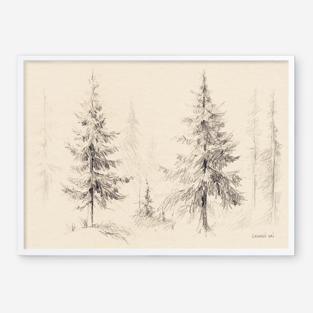 Elegant Pine III Panel Art Print