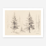 Elegant Pine III Panel Art Print