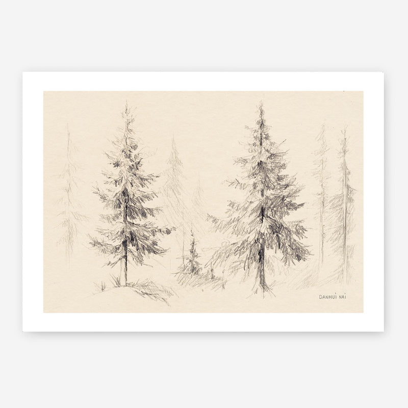 Elegant Pine III Panel Art Print