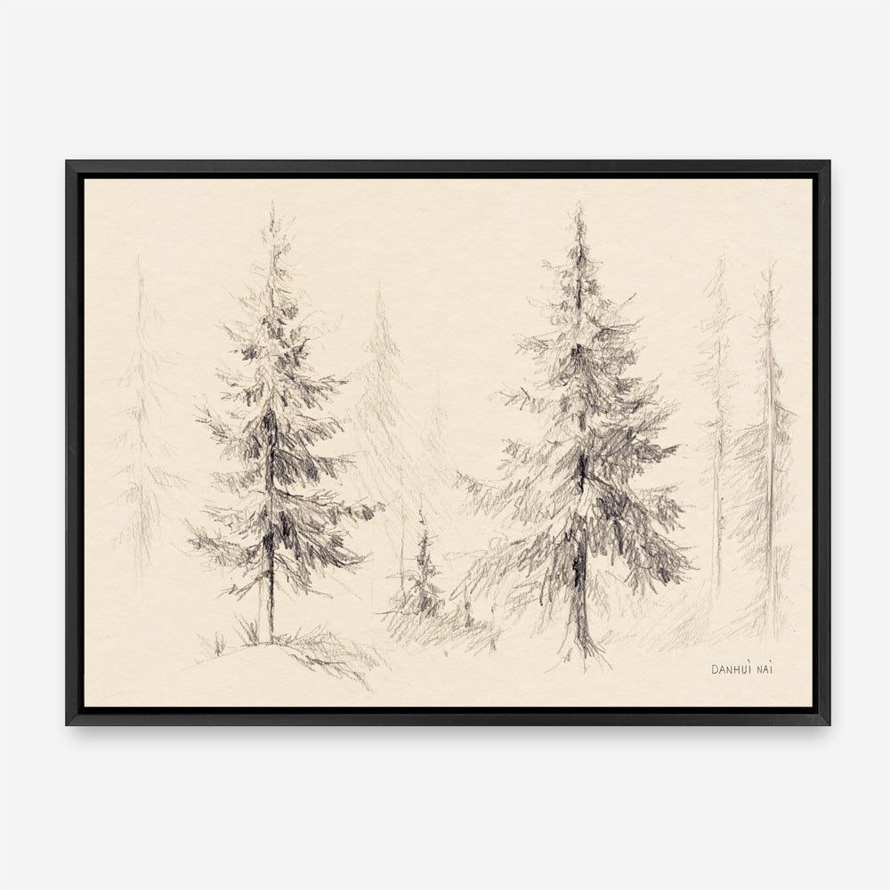 Elegant Pine III Panel Canvas Print