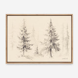 Elegant Pine III Panel Canvas Print