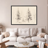 Elegant Pine III Panel Canvas Print
