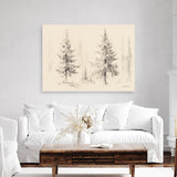 Elegant Pine III Panel Canvas Print