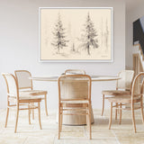 Elegant Pine III Panel Canvas Print