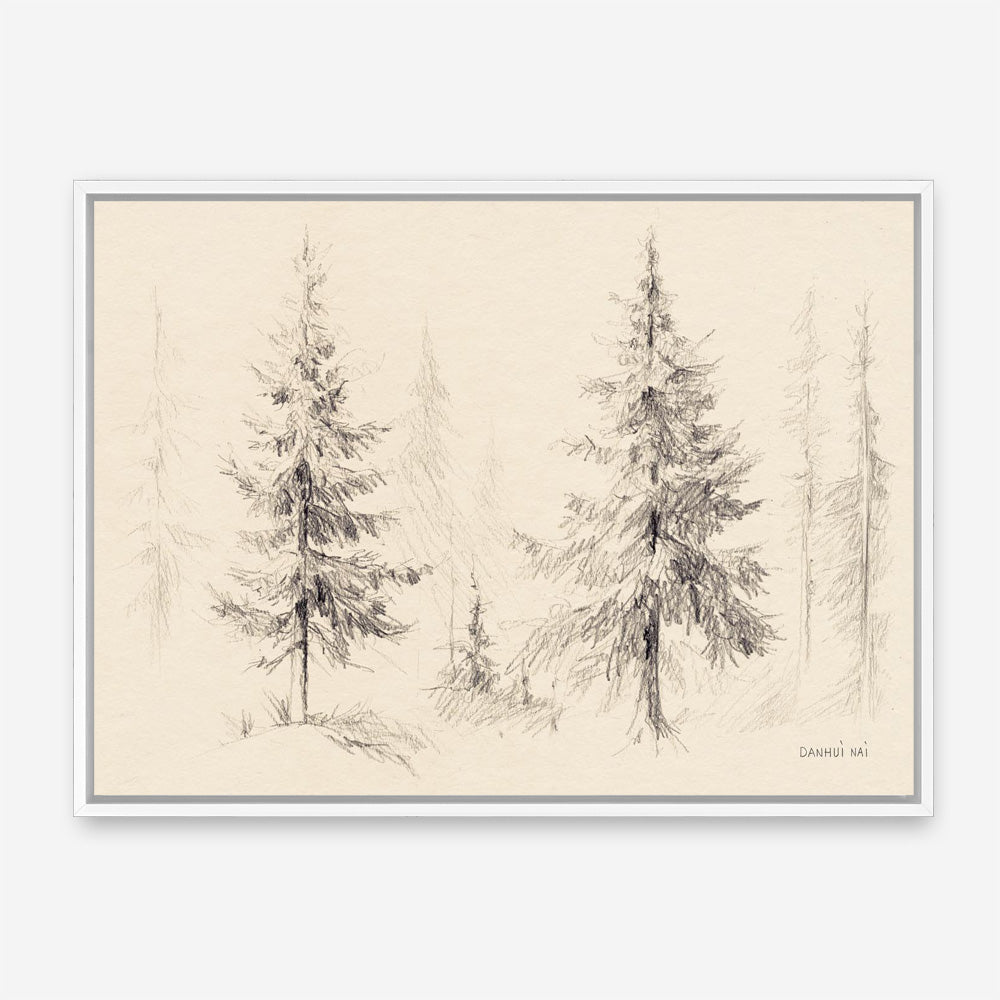 Elegant Pine III Panel Canvas Print