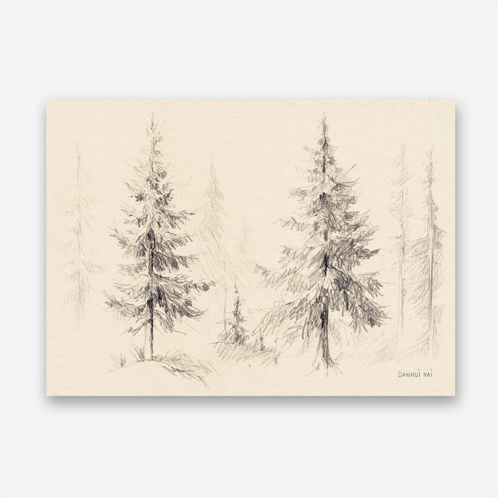 Elegant Pine III Panel Canvas Print