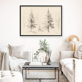 Elegant Pine III Panel Art Print