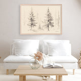 Elegant Pine III Panel Art Print