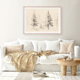 Elegant Pine III Panel Art Print