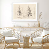Elegant Pine III Panel Art Print