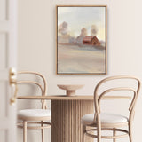 Monochromatic Farm View II Canvas Print