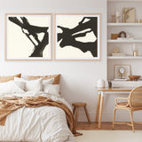 Black Gesture I (Square) Art Print