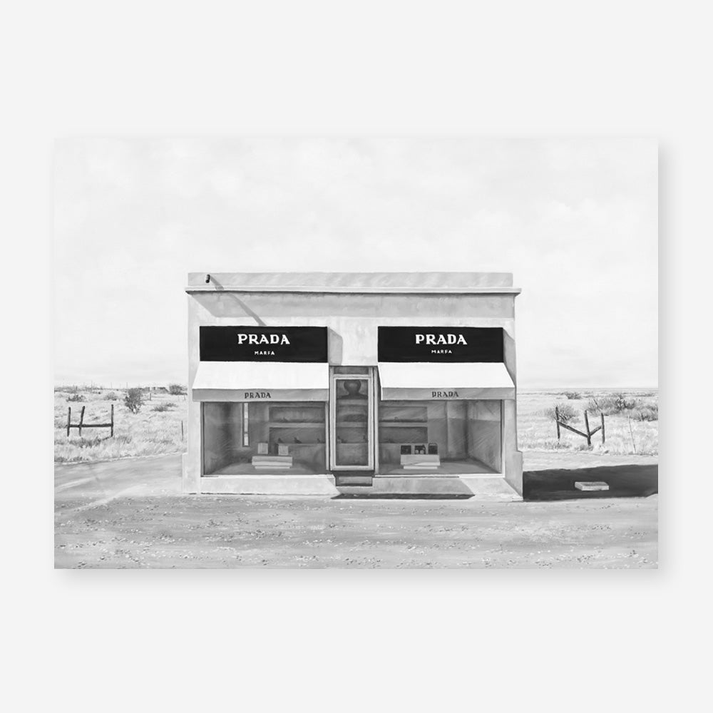 Shop Black & White Marfa Art Print abstract painted design wall artwork prints by The Print Emporium buy Australian made fine art poster and framed canvas wall decor prints for the home and add some interior inspiration for your bedroom living room dining room or home office, TPE-036-AP