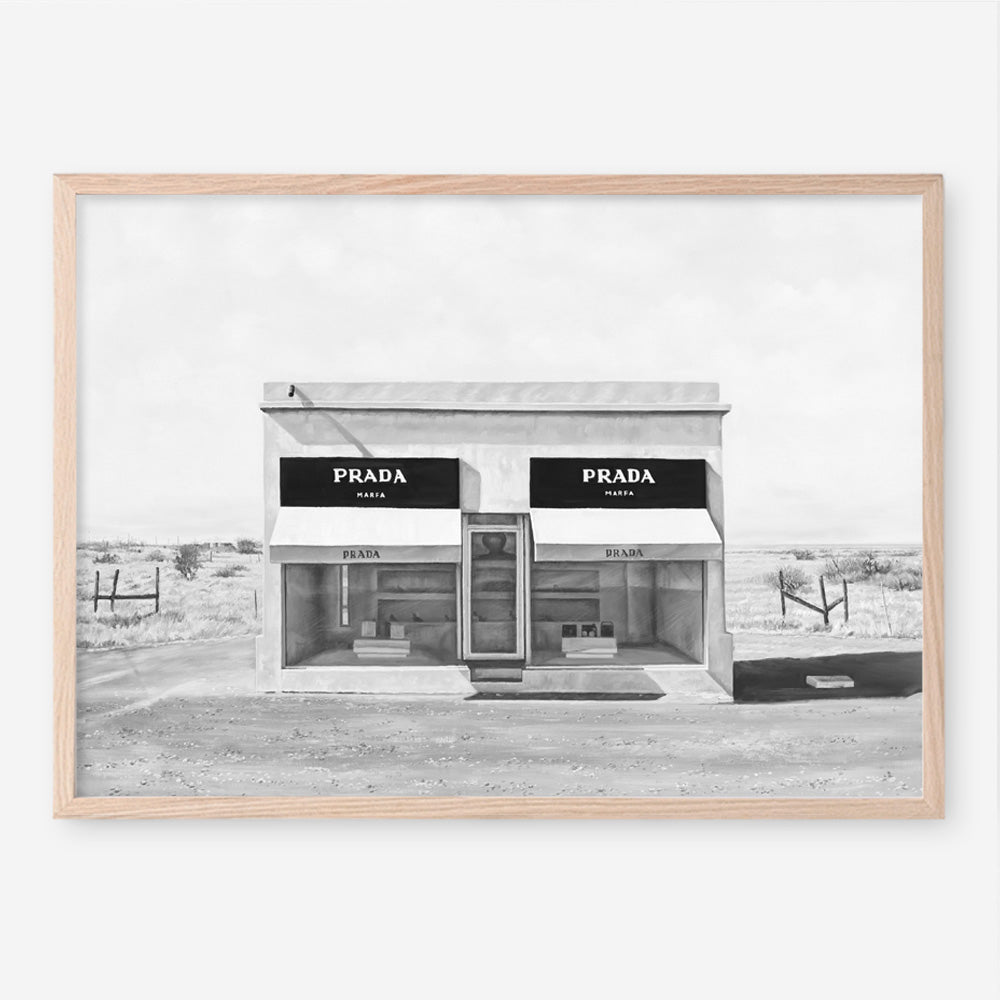 Shop Black & White Marfa Art Print abstract painted design wall artwork prints by The Print Emporium buy Australian made fine art poster and framed canvas wall decor prints for the home and add some interior inspiration for your bedroom living room dining room or home office, TPE-036-AP