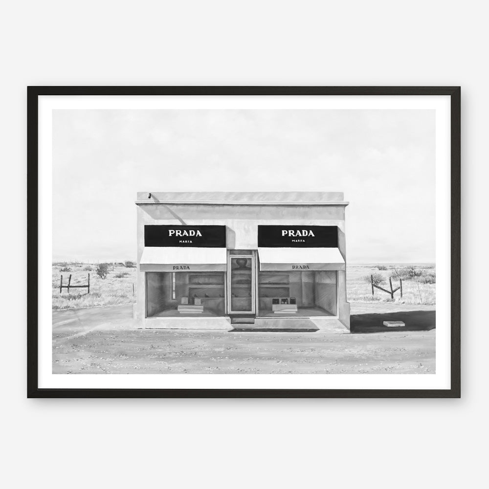 Shop Black & White Marfa Art Print abstract painted design wall artwork prints by The Print Emporium buy Australian made fine art poster and framed canvas wall decor prints for the home and add some interior inspiration for your bedroom living room dining room or home office, TPE-036-AP
