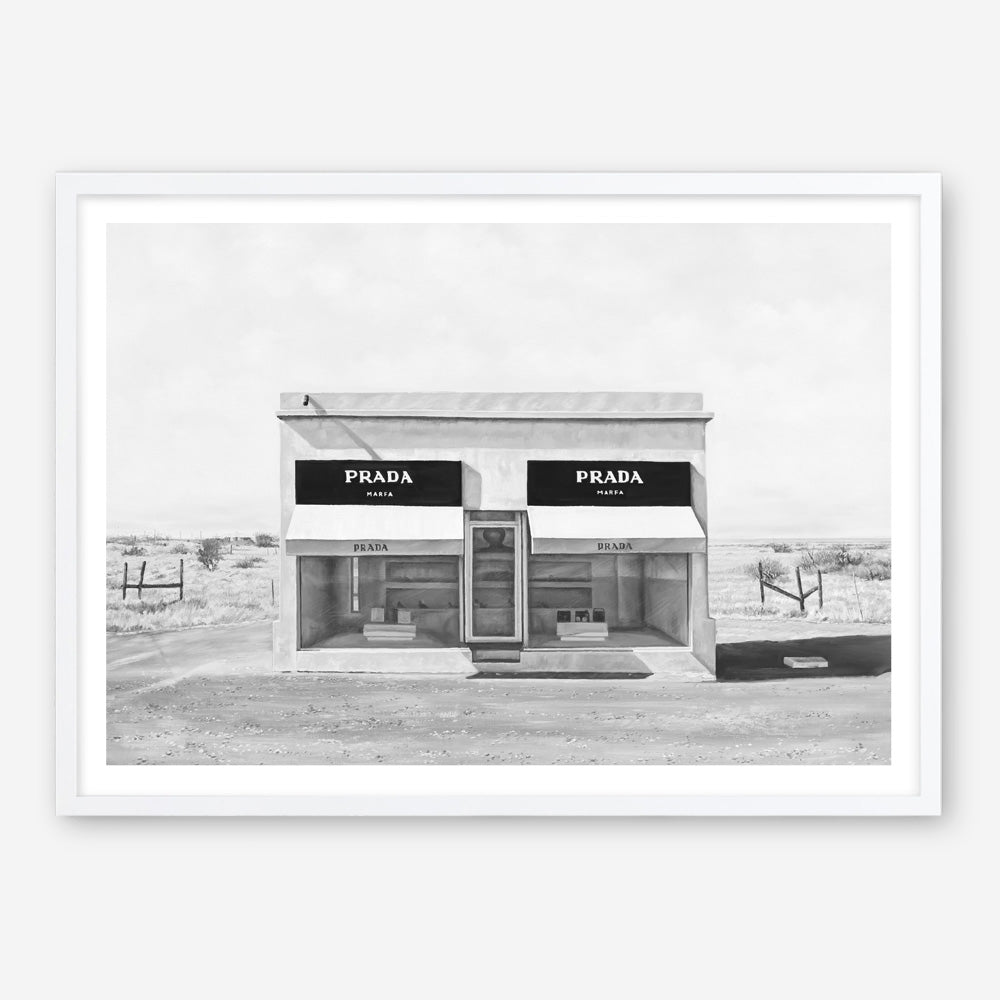 Shop Black & White Marfa Art Print abstract painted design wall artwork prints by The Print Emporium buy Australian made fine art poster and framed canvas wall decor prints for the home and add some interior inspiration for your bedroom living room dining room or home office, TPE-036-AP