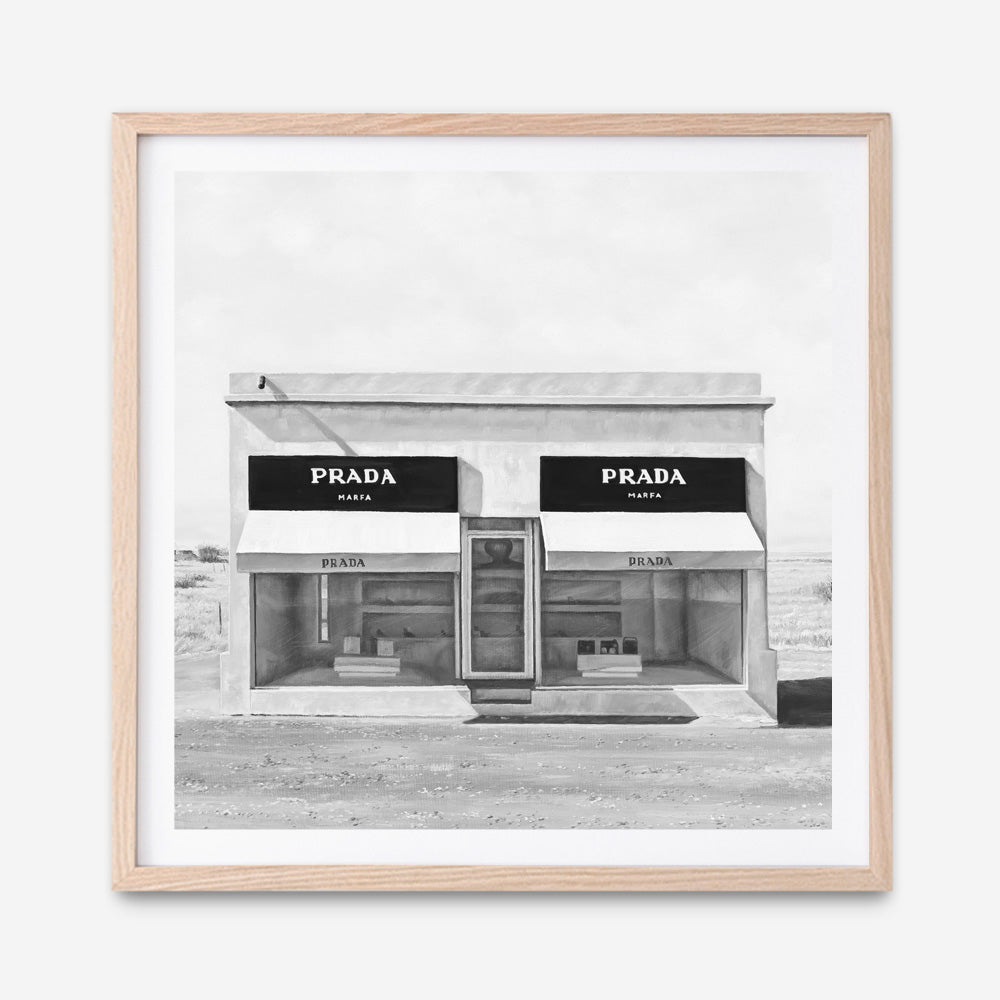 Shop Black & White Marfa (Square) Art Print abstract painted design wall artwork prints by The Print Emporium buy Australian made fine art poster and framed canvas wall decor prints for the home and add some interior inspiration for your bedroom living room dining room or home office, TPE-470-AP