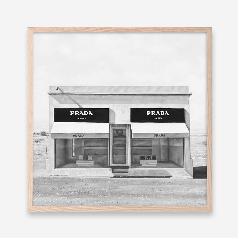 Shop Black & White Marfa (Square) Art Print abstract painted design wall artwork prints by The Print Emporium buy Australian made fine art poster and framed canvas wall decor prints for the home and add some interior inspiration for your bedroom living room dining room or home office, TPE-471-AP