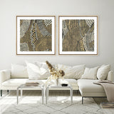 Bleaching Gold I (Square) Canvas Print