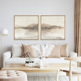 Blush Horizon II (Square) Canvas Print