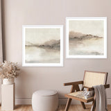 Blush Horizon II (Square) Art Print