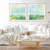 Colorful Horizon Square II (Square) Art Print