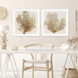 Luxe Coral I (Square) Art Print