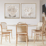 Neutral Shells IV (Square) Canvas Print