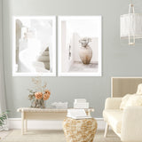 Santorini Urn Photo Art Print