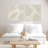 On The Same Wavelength I (Square) Canvas Print