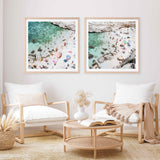 Salento Beach Day Swims I (Square) Photo Art Print